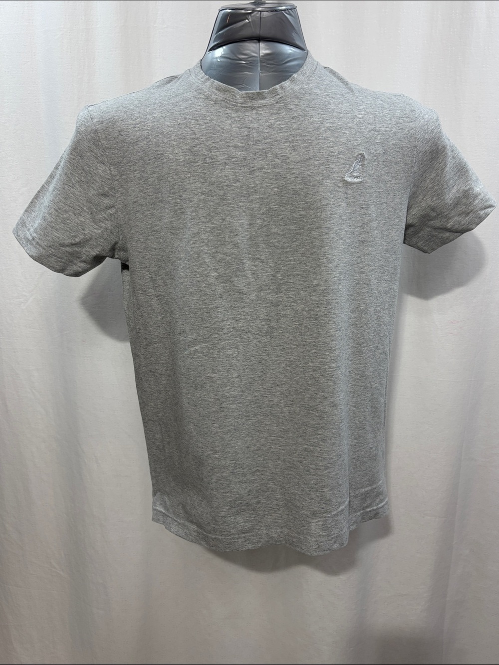 Kangol Men's Grey Crew Neck Short Sleeve Tee with Subtle Logo 309 cotton stretch